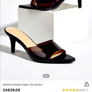 COPY - BNWT SHEIN open toed kitten heel